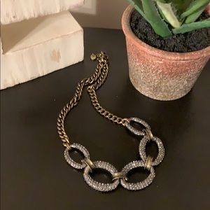 Loft rhinestone link necklace